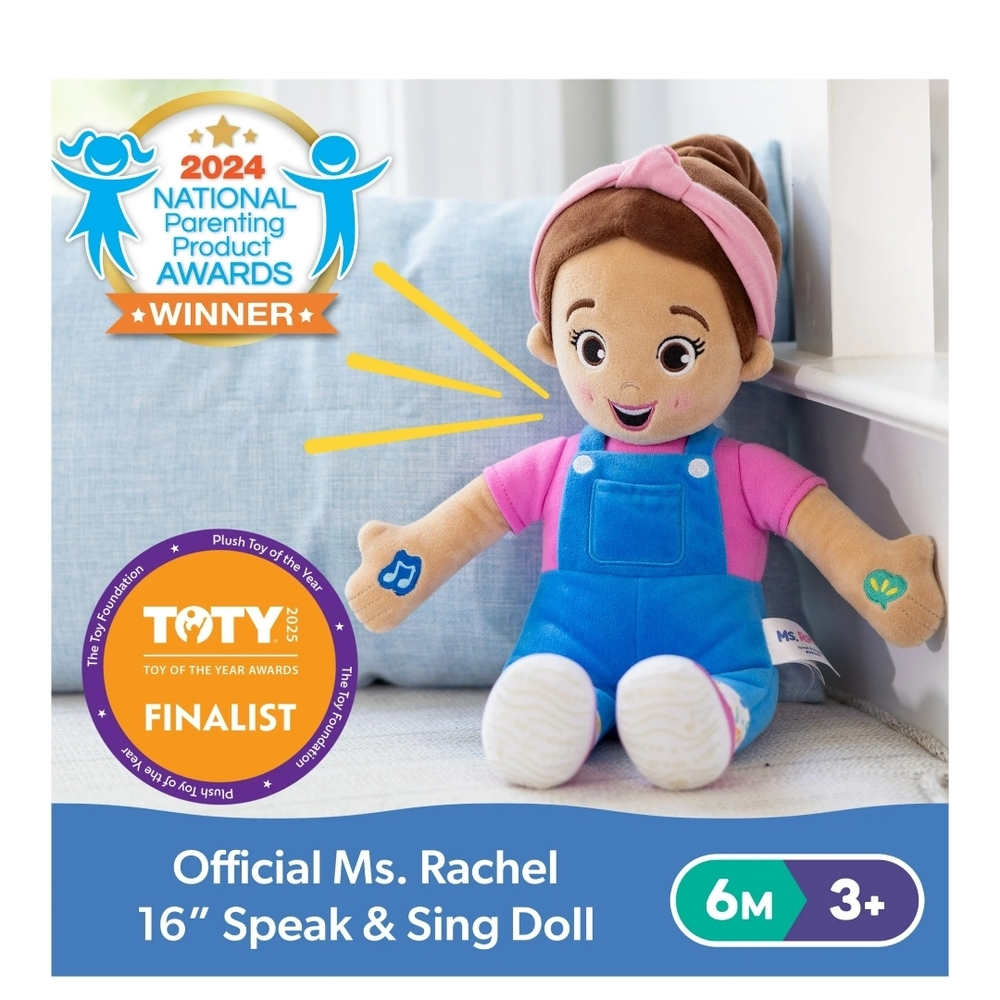 Rachel Pink and Blue Plush Doll with Accessories